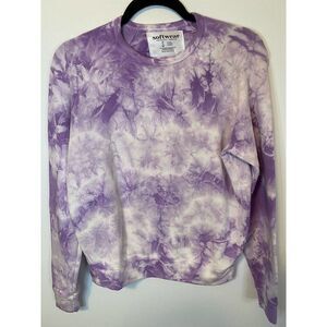 Softwear Womens Pullover In Lavender Tie Dye Size S MSRP $97 New With Tags.